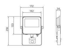 OPPLE LED Flood E3 20W 4000K Projecteur Extérieur - 709000072600
