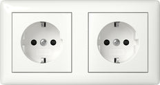 Gira Standard 55 Prise Double 16A 250V Sécurité Plus - 478603