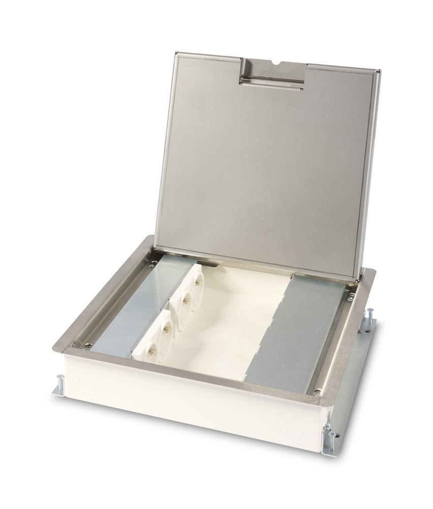 Velox 50 Hydro Power Data Floor Box With SS Lid - 33.70.212