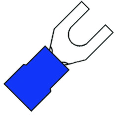 Terminal À Fourche Isolé M4 Pour Câble De 1.5-2.5mm2 - 100641 [100 Pièces]