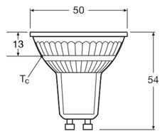 LEDVANCE Supérieur GLOWdim PAR16 GU10 Spot LED 4.5W - 4099854071430