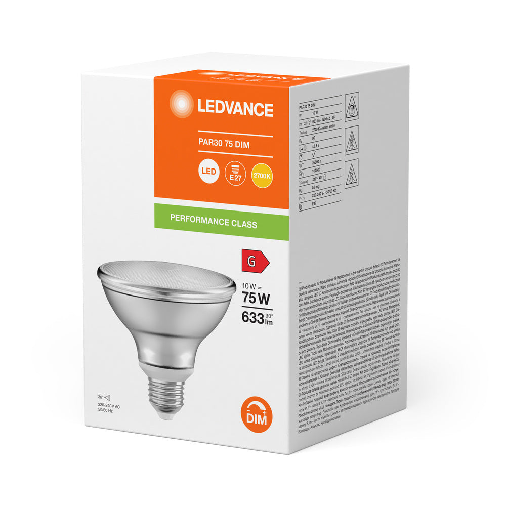 LEDVANCE PAR30 E27 LED Projecteur 10W 927 Dimmable - 4099854071195