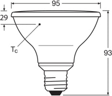 LEDVANCE PAR30 E27 LED Projecteur 10W 927 Dimmable - 4099854071195