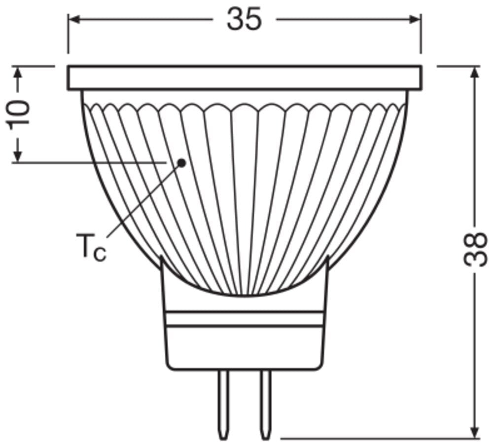 LEDVANCE MR11 GU4 Dimmable LED Spot 2.8W 927 36D - 4099854050206