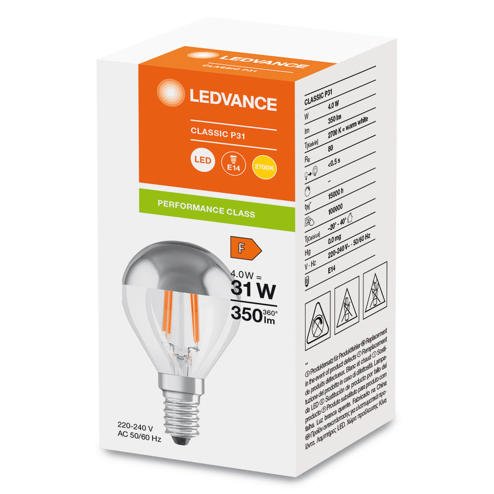 Led Classique P31 Miroir Couronne 4W E14 Argent 827 - 4099854070037
