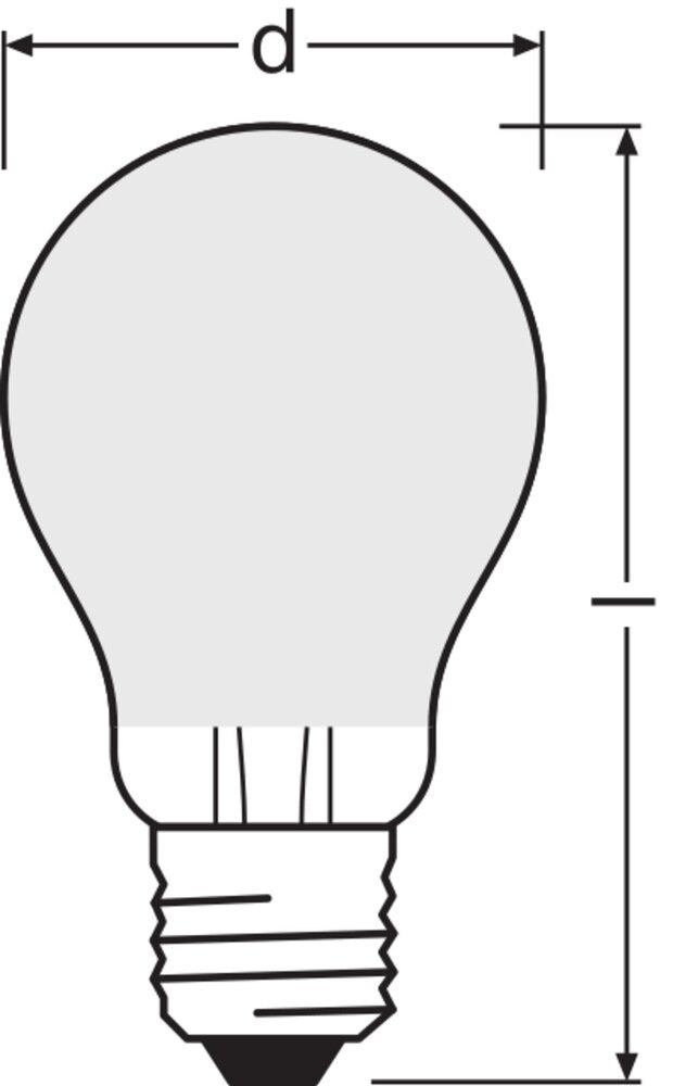 Led Classique A19 Dimmable Cri90 5.8W 927 Givré E27 - 4099854061271 [2 Pièces]