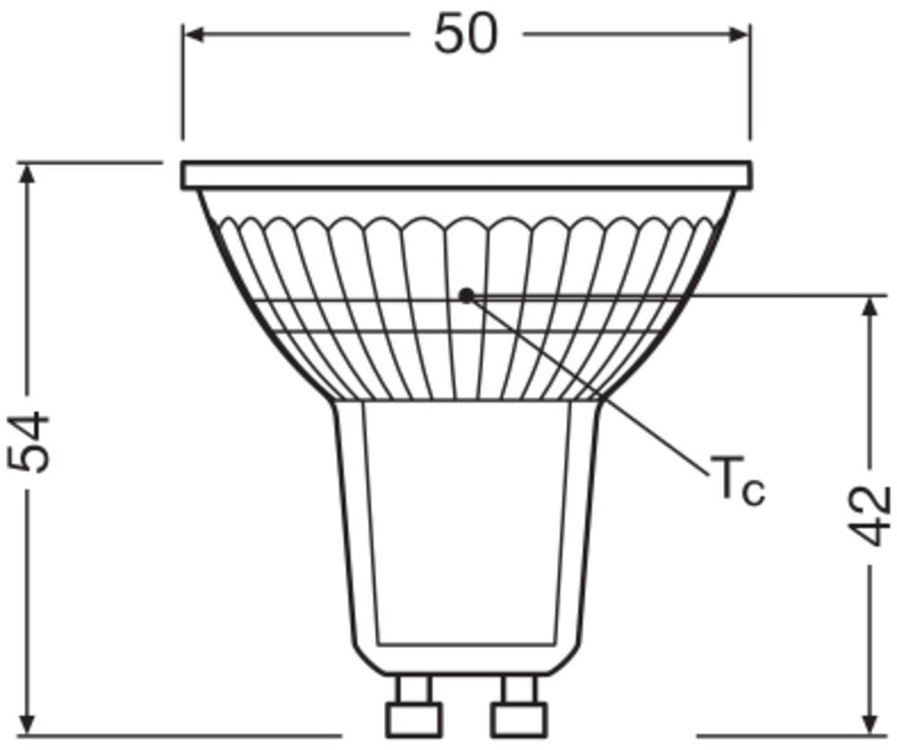 LEDVANCE PAR16 GU10 Dimmable LED Spot 4.5W 927 - 4099854044908 [5 Pieces]