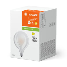 Ampoule Classique Led Globe E27 11W 827 Verre Givré - 4099854062865