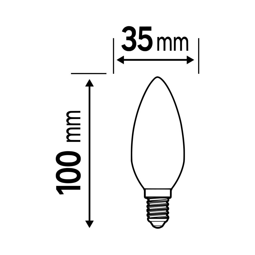 LEDVANCE Classic B LED Bougie 4.9W E14 827 Dimmable - 4099854044052