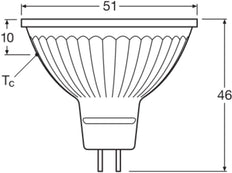 Ledvance Supérieur Mr16 Gu5.3 Led Spot 5.3W 930 - 4099854058837