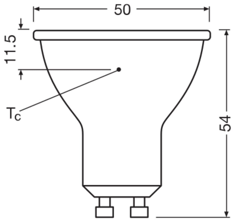 LEDVANCE Performance LED PAR16 GU10 6.9W 830 Projecteur - 4099854054808