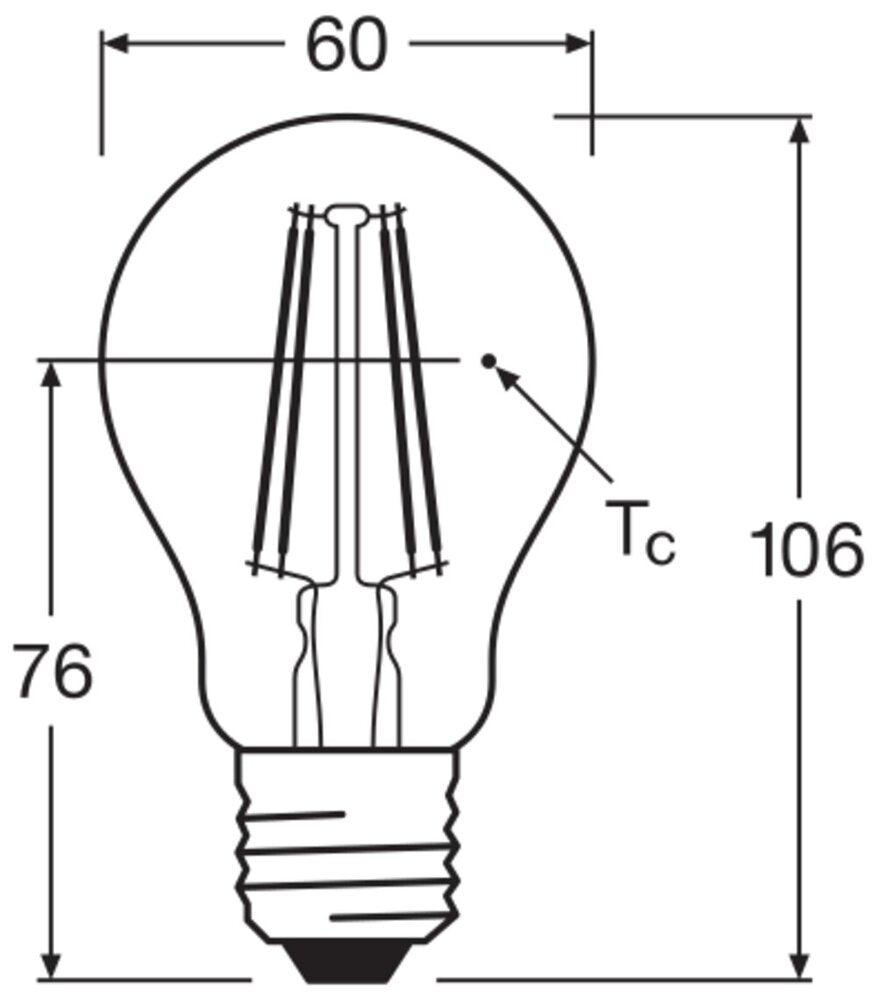 Ampoule Led Dimmable Classique A19 7W E27 827 Transparent Filament - 4099854054396