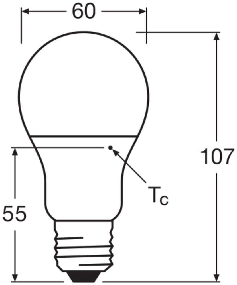 LEDVANCE Classic A19 LED Bulb 4.9W E27 2700K Frosted - 4099854049460 [2 Pieces]