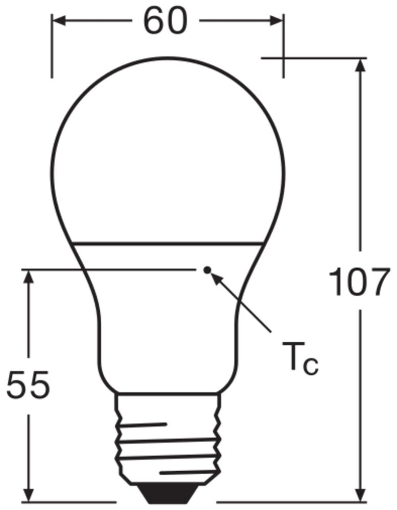 LEDVANCE Classic A60 Ampoule LED 8.5W E27 2700K 806LM - 4099854049088 [2 Pièces]