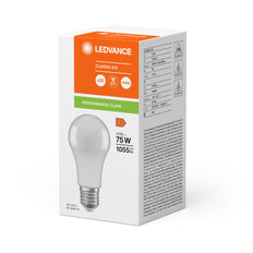 LEDVANCE Classic A19 LED 10W 840 Givré E27 Ampoule - 4099854048869 [2 Pièces]