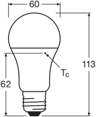 LEDVANCE Classic A19 LED 10W 840 Givré E27 Ampoule - 4099854048869 [2 Pièces]