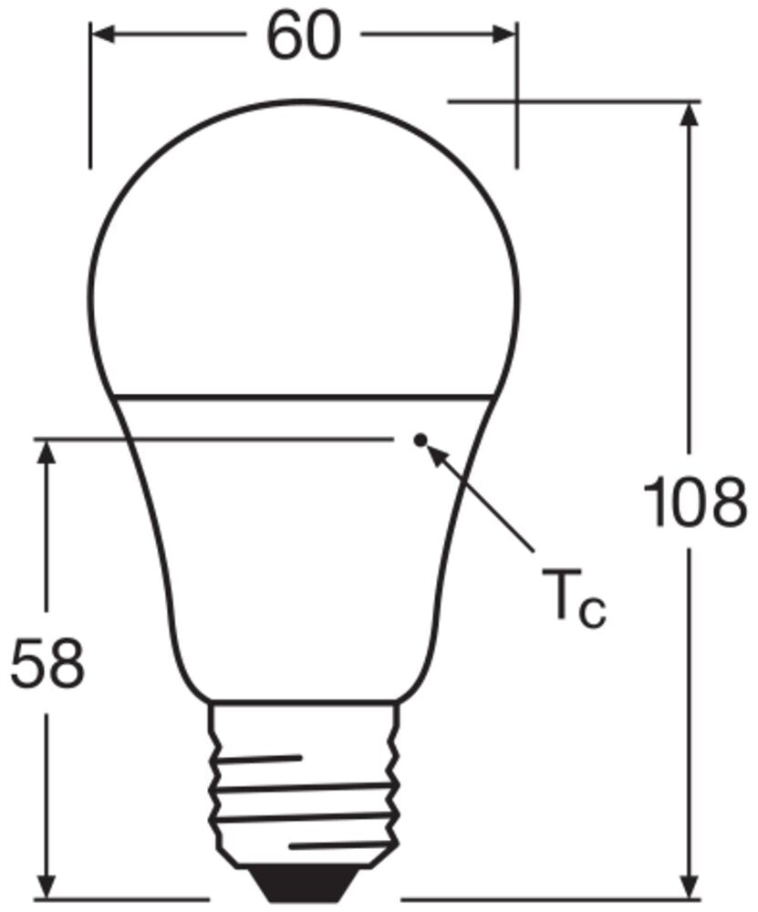Ampoule Led E27 Capteur De Lumière Du Jour 8.8W 2700K Givrée - 4099854043956