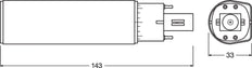 DULUX LED 6W 840 G24Q-1 Lampe De Remplacement À 4 Broches - 4058075821958