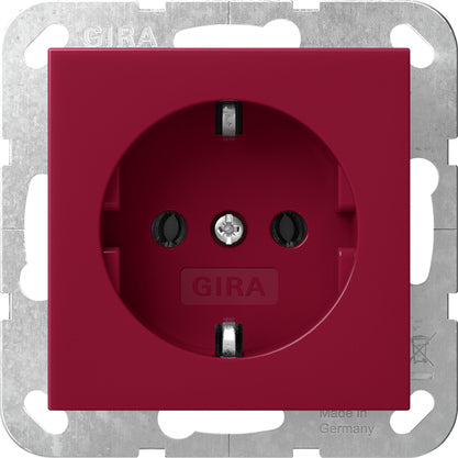 Gira Système 55 Prise SCHUKO Rouge 16A 250V - 4455108