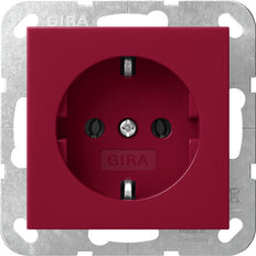 Gira Système 55 Prise SCHUKO Rouge 16A 250V - 4455108