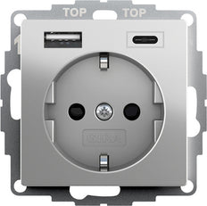 Prise Murale Usb Double Gira Avec Sécurité Plus - 2459600