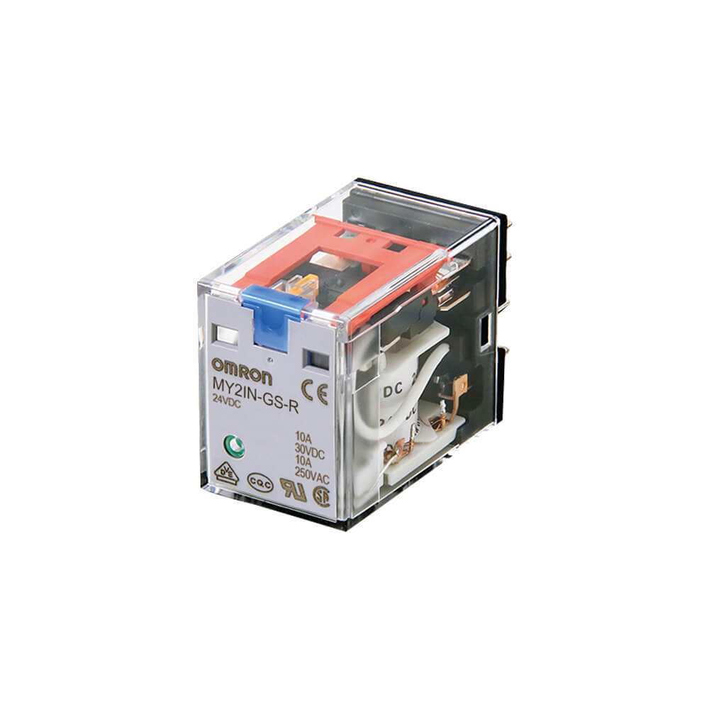 Omron MY4 14-Pin Relay 4PDT 6A With LED Indicators - MY4 5736B