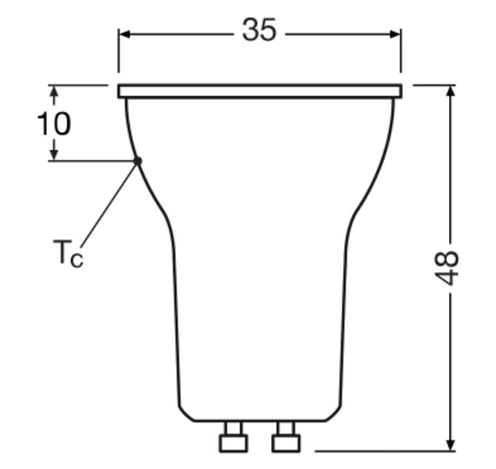 Osram Led Superstar Par11 3W Gu10 2700K Spot Dimmable [2 Pièces]