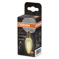 Bougie Led Vintage 1906 Or E14 2.5W 2400K - 4099854091575 [2 Pièces]