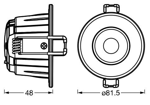 LEDVANCE 5.5W CCT Réglable IP65 Spot Encastré - 4099854092701