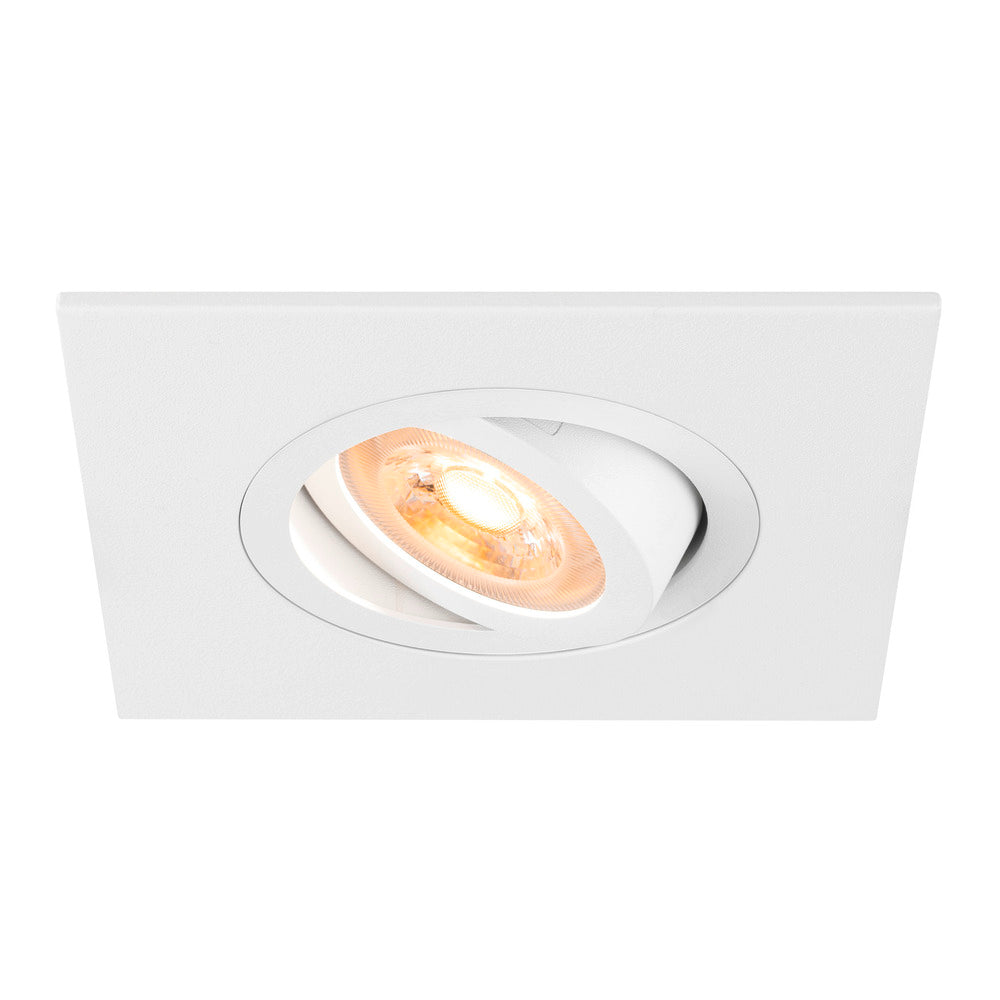 SLV Nouveau Tria 75 XL Carré GU10 Encastré Downlight Blanc - 1007627