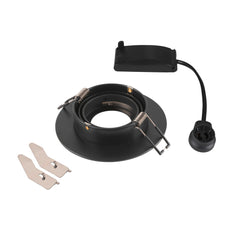 SLV Nouvelle Tria 75 XL Ronde GU10 Luminaire Encastrable Plafond Noir - 1007625