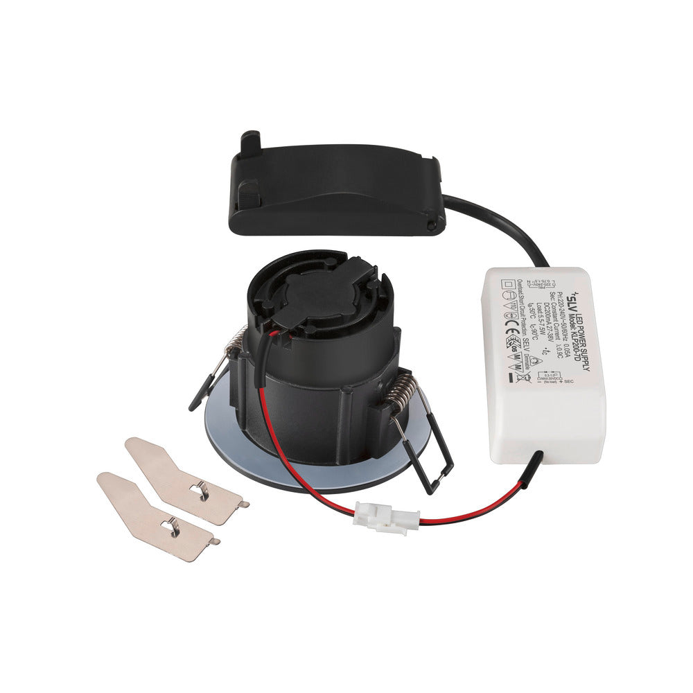 SLV Nouvelle Tria 68 LED Spot Encastrable IP65 3000K Noir - 1007408