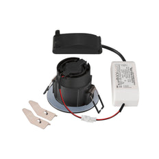 SLV Nouvelle Tria 68 LED Spot Encastrable IP65 3000K Noir - 1007408