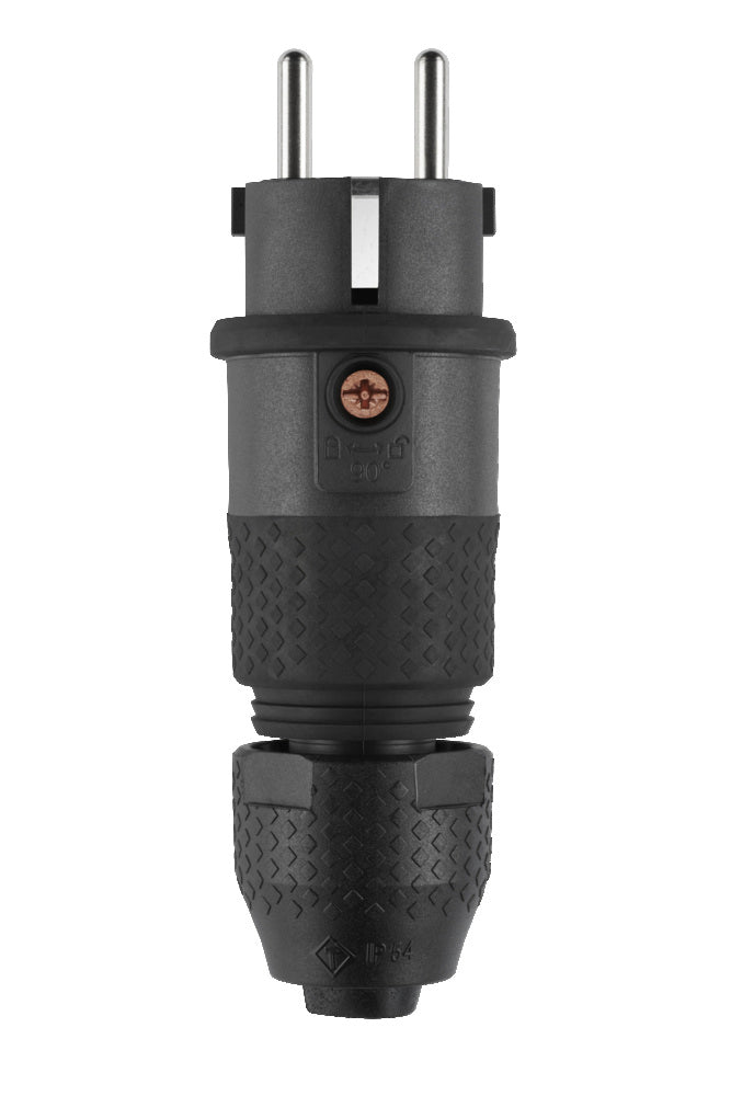 ABL Professionnel IP54 Prise Schuko Noire 16A - 100000068