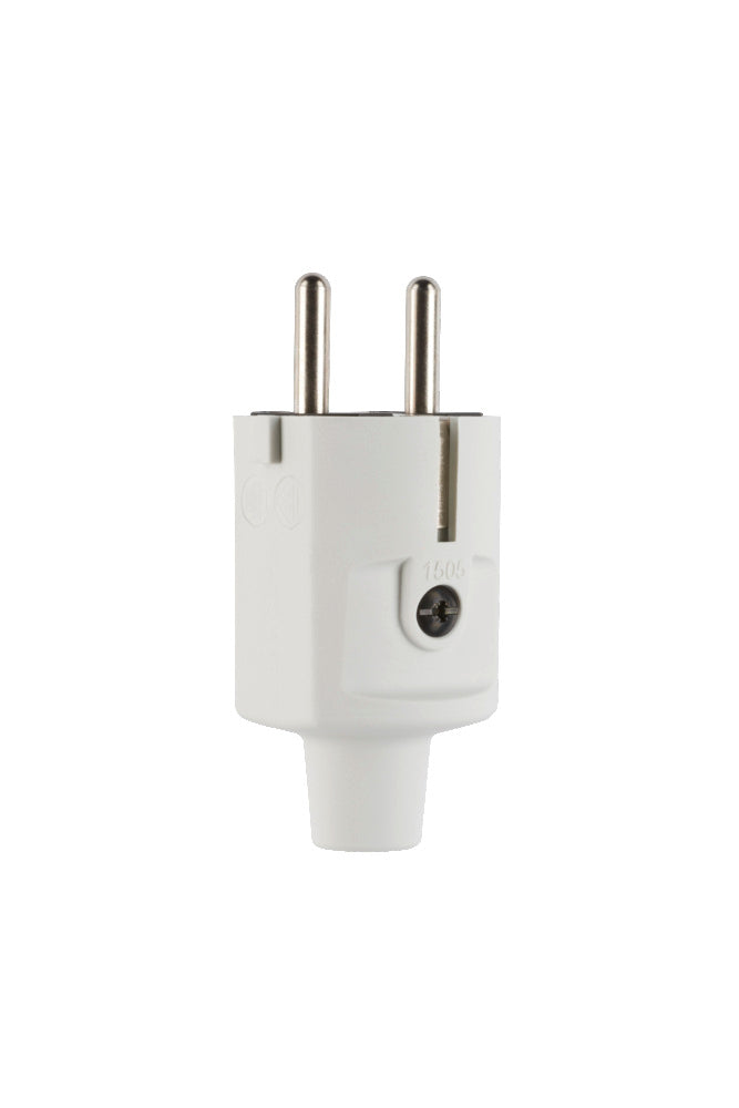 Prise De Terre Schuko Compacte Double IP20 TPE Grise - 100000046 [2 Pièces]