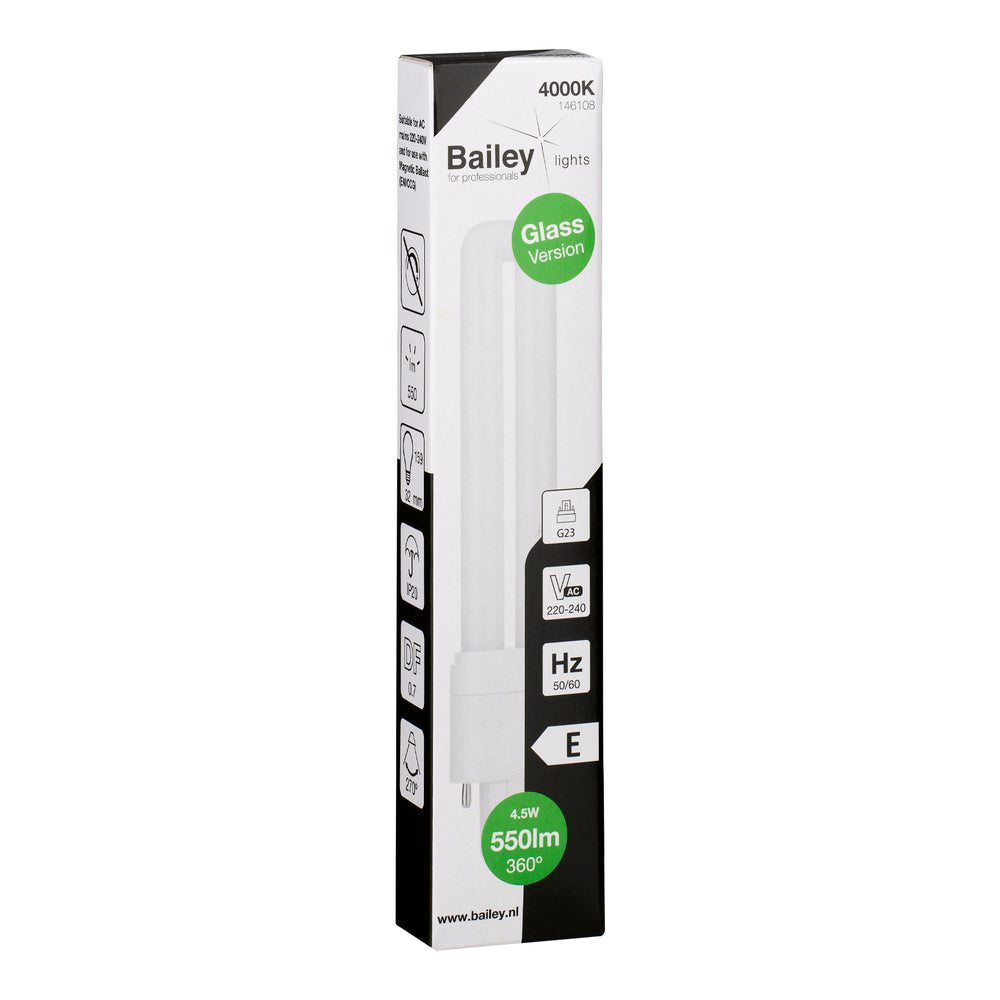 Lampe De Remplacement LED PL Verre G23 4.5W 550lm 4000K - 146108
