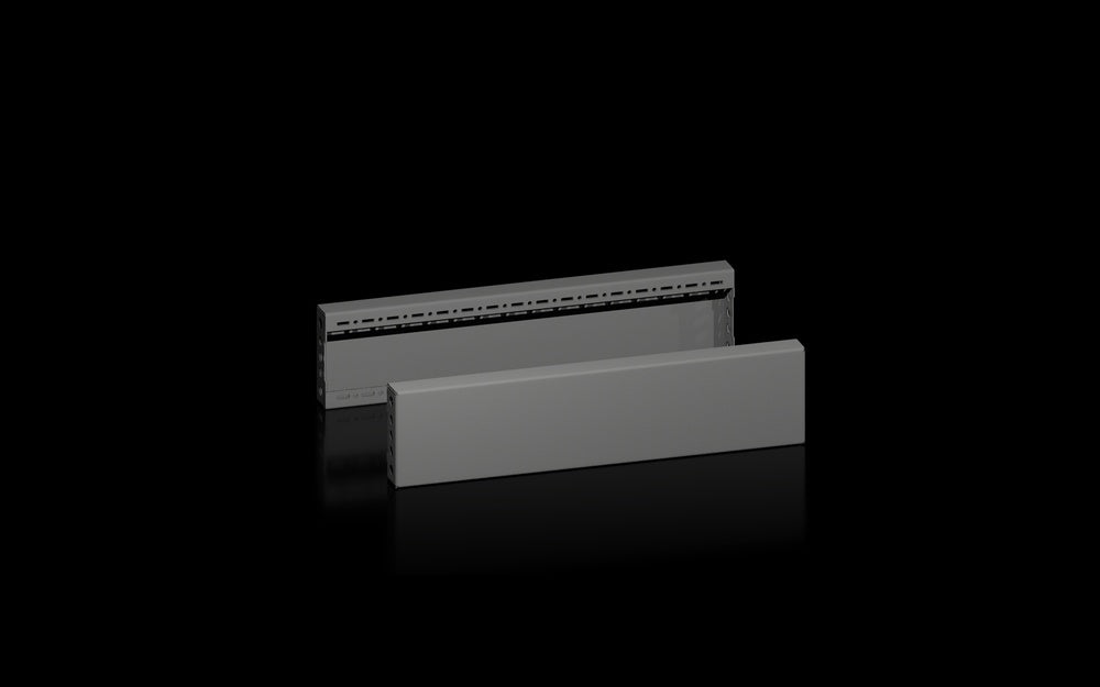 Rittal VX Panneau Latéral De Socle 600x100mm Acier Noir - 8660033
