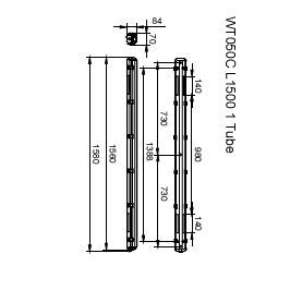 Philips Ledinaire IP65 Étanchéité LED Tube Logement L1500 - 8710163366043