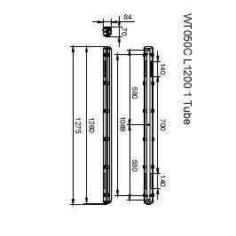 Philips Ledinaire WT050C Tube LED Étanche - 8710163366029
