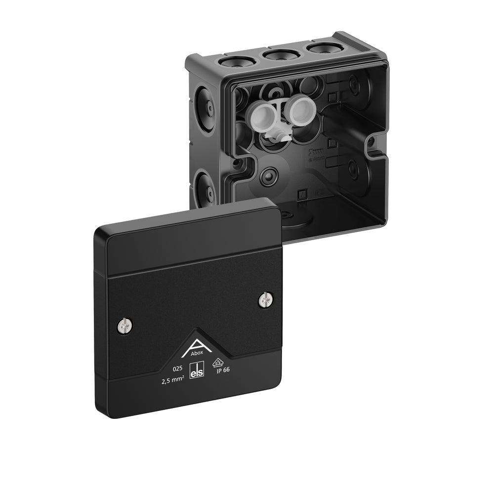Boîte De Jonction Spelsberg IP66 85x85x52mm Noire - 80200001 [2 Pièces]