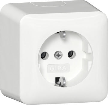 Prise De Surface SCHUKO Gira 16A 250V Blanc Pur - 444014
