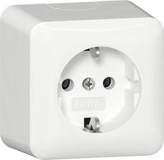 Prise De Surface SCHUKO Gira 16A 250V Blanc Pur - 444014