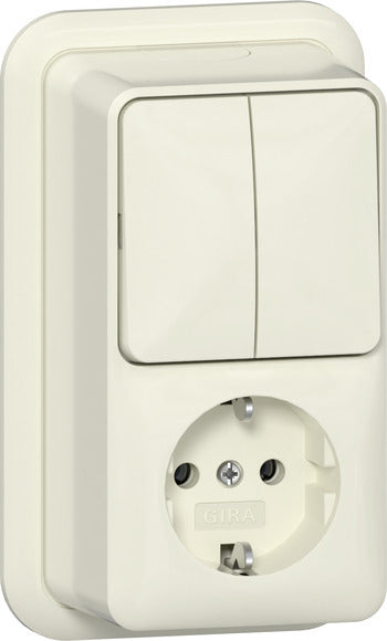 Interrupteur De Série Verticale Gira Avec Prise Schuko 16A 250V - 417510