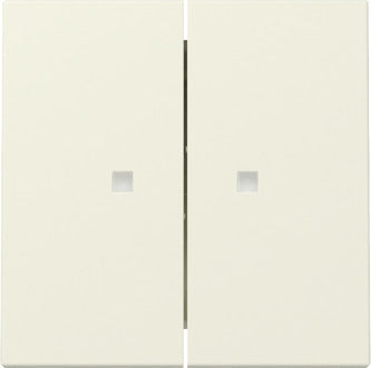 Gira Dual Rocker Switch With Control Window Cream White - 363101