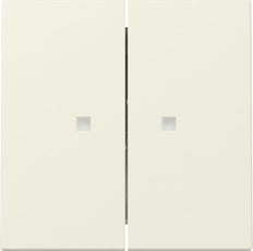 Gira Dual Rocker Switch With Control Window Cream White - 363101