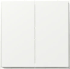 Gira TX-44 2-Gang Upright Rocker Switch Pure White - 349566