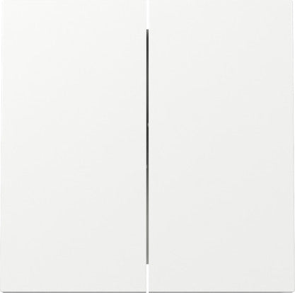 Gira F100 Double Interrupteur Capot Blanc Pur - 329570
