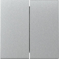 Gira Système 55 Plaque À Basculer Double Aluminium - 329526