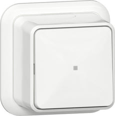 Gira 2-Pole Control Switch With LED Indicator Surface Mount - 311211