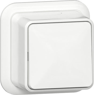 Gira Surface Mount Intermediate Switch Pure White - 310711